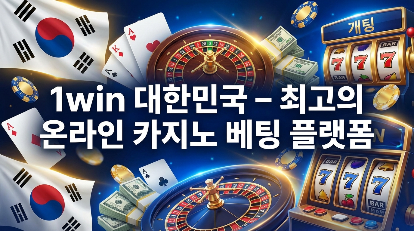 한국의 1win 온라인 카지노 및 스포츠 베팅